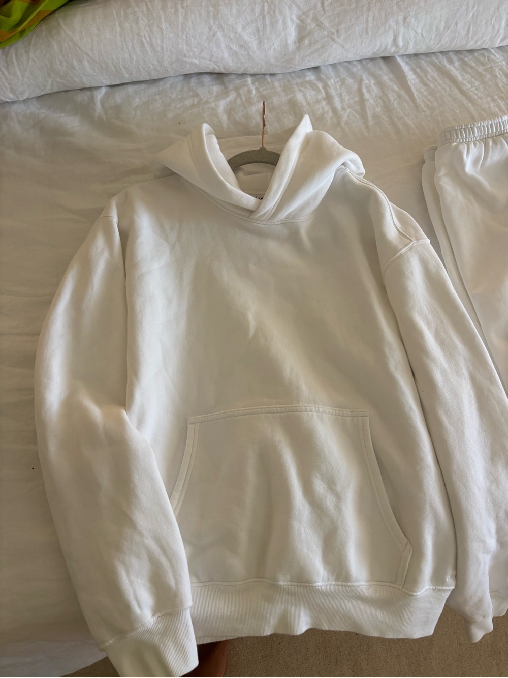 Aritzia Sweatfleece Set- White